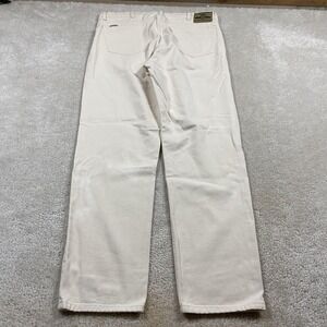 VTG Jordache Jeans Mens 33x34 White Regular Straight Denim 80s Hong Kong
